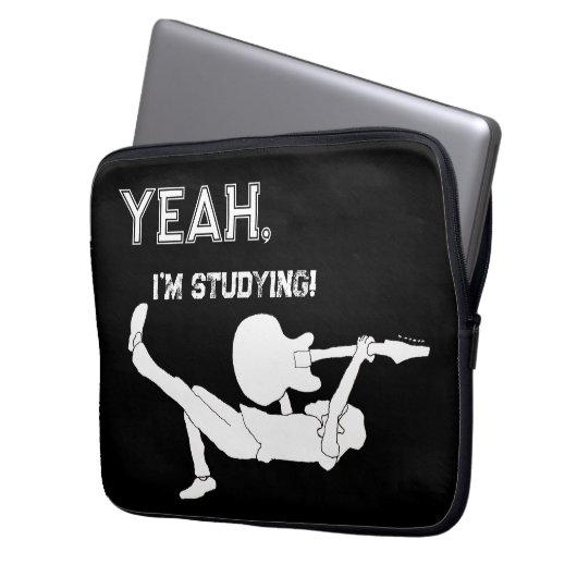 Zurück zu School Rocker "Ja, ich studiere" Laptopschutzhülle (Vorderseite Links)