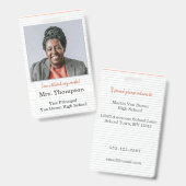 Zurück zu Schuladministrator-ID-Abzeichen mit Foto Ausweis (Front & Back)