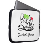 Zurück zu Schulbüchern und Apfellehrern Laptopschutzhülle (Vorne Rechts)