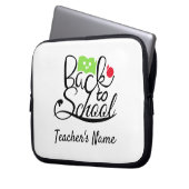 Zurück zu Schulbüchern und Apfellehrern Laptopschutzhülle (Vorderseite Links)