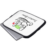 Zurück zu Schulbüchern und Apfellehrern Laptopschutzhülle (Vorne Knopf)