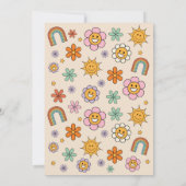 Zurück zu Schulbus Party Blume 70er Einladung (Rückseite)