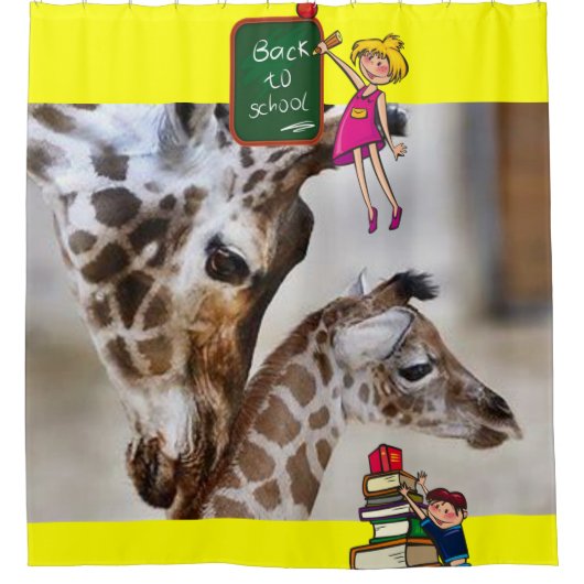 Zurück zu Schulduschvorhang Giraffe Duschvorhang (Vorderseite)