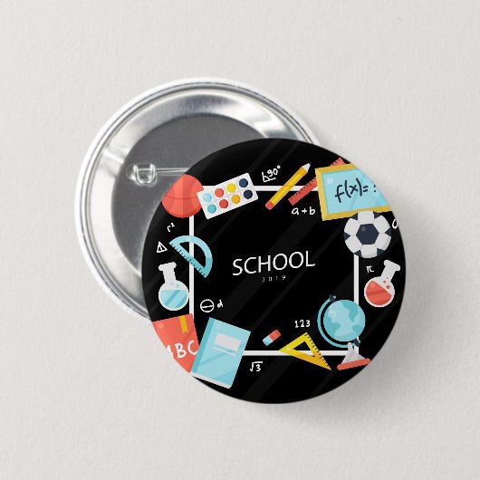 ZURÜCK ZU SCHULE 2018 BUTTON (Vorne & Hinten)
