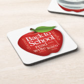 Zurück zu Schule Getränkeuntersetzer (Linke Seite)