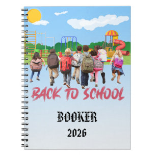 Zurück-zu-Schule-Individuelles Notizbuch Notizblock