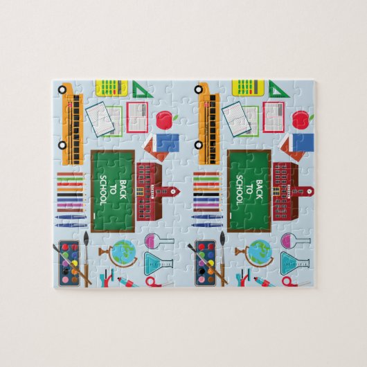 Zurück zu Schule Puzzle (Horizontal)