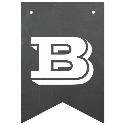 Zurück zu Schule - Tafelentwurfsfahne Wimpelkette (Zweite Fahne)