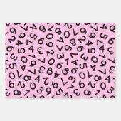 Zurück zu Schulfarben Zahlen Set 3 Geschenkpapier Set (Vorderseite 3)