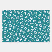 Zurück zu Schulfarben Zahlen Set 3 Geschenkpapier Set (Vorderseite 2)