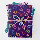 Zurück zu Schulfarben Zahlen Set 3 Geschenkpapier Set (Beispiel)