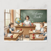 Zurück zu Schulfreunden Postkarte (Vorderseite)