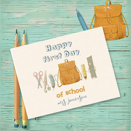 Zurück zu Schulfreunden Postkarte