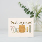 Zurück zu Schulfreunden Postkarte (Stehend Vorderseite)