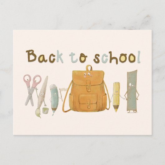 Zurück zu Schulfreunden Postkarte (Vorderseite)