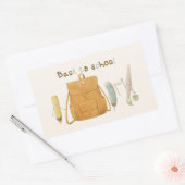 Zurück zu Schulfreunden Rechteckiger Aufkleber (Umschlag)