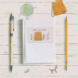 Zurück zu Schulfreunden Rechteckiger Aufkleber