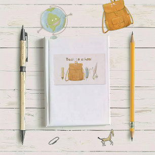 Zurück zu Schulfreunden Rechteckiger Aufkleber