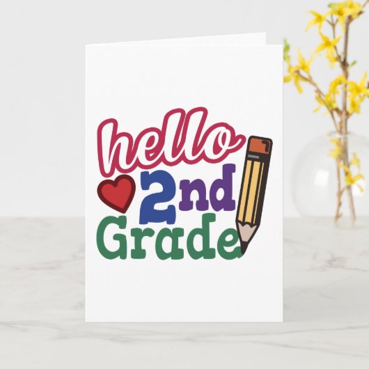 Zurück zu Schulgeschenk - Hallo Zweiter (2. Klasse Karte (Gelbe Blume)