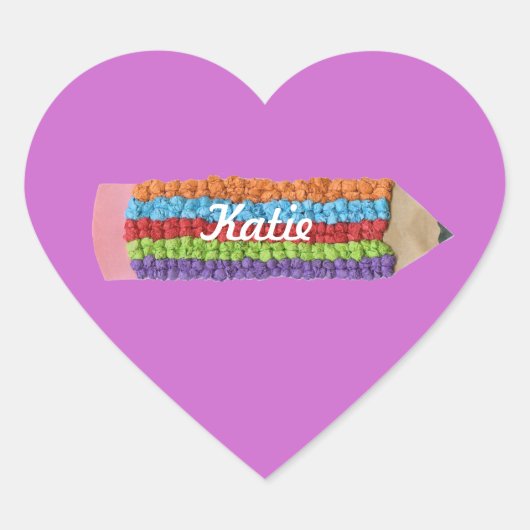 Zurück zu Schulgeschenk - personalisierter Aufkleb Herz-Aufkleber (Vorderseite)