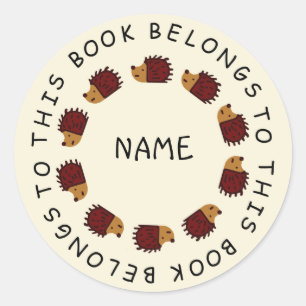 Zurück zu SchulIgels-Aufkleber Runder Aufkleber