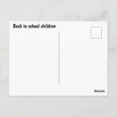 Zurück zu Schulkindern mit Lehrer Postkarte (Rückseite)