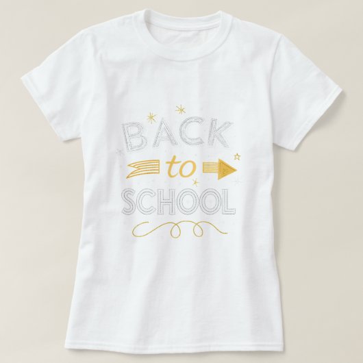 Zurück zu Schulkindern Shirt mit schwarzem Hinterg (Design vorne)