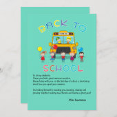 Zurück zu SchullehrerInnen-Eisbrecher-Notecard Einladung (Vorne/Hinten)