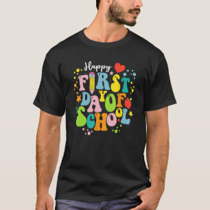 Zurück zu Schullehrern Kinder Jungen glücklichen e T-Shirt