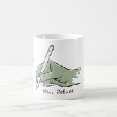 Zurück zu Schullehrern Name Sage Writing Hand Kaffeetasse (Mittel)