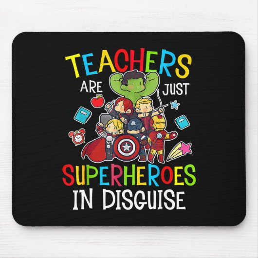 Zurück zu Schullehrern sind Superhelden Geschenke Mousepad (Vorne)