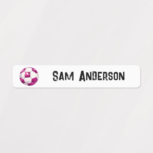 Zurück zu Schulmädchen Fußball Kinder Name Etiketten (Design 1)