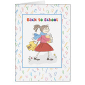 Zurück zu Schulmädchen mit Büchern und Rucksäcken (Vorne)