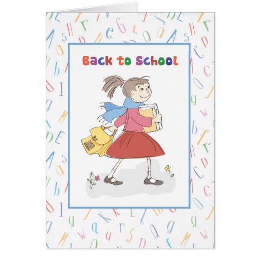 Zurück zu Schulmädchen mit Büchern und Rucksäcken (Vorne)