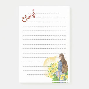 Zurück zu Schulmädchen Post-it-Notes Post-it Klebezettel