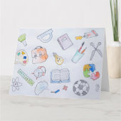 Zurück zu Schulmaterial, Schule Karte (Rückseite)