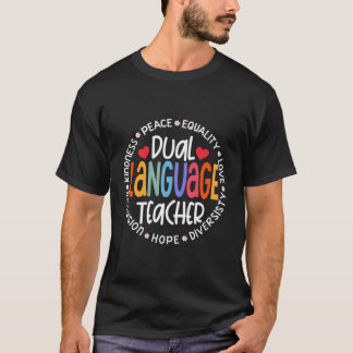 Zurück zu Schulmeisterteam - Zweisprachige Lehrer T-Shirt