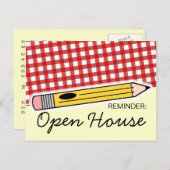 Zurück zu Schuloffenem Ankündigungspostkarte (Vorne/Hinten)