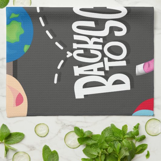 Zurück zu Schulthema mit Jungen und Mädchen Geschirrtuch (Gefaltet)