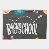 Zurück zu Schulthema mit Jungen und Mädchen Geschirrtuch (Horizontal)