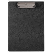 Zurück zu SchulUni-Schwarz-rustikalem Leder Klemmbrett (Vorderseite)