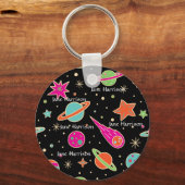 Zurück zu "Space Rocket"-Musternamen der Schule Schlüsselanhänger (Vorderseite)