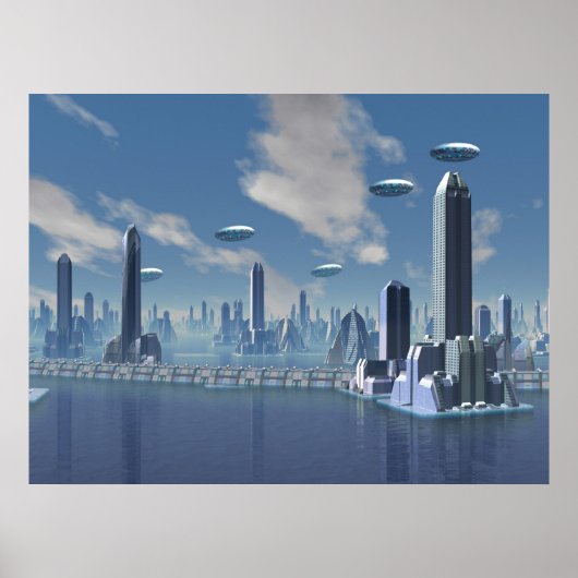 Zurück Zuhause Scifi Art Print Poster (Vorne)