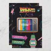 Zurück zum 80er Geburtstagsfeier Einladung (Vorne/Hinten)