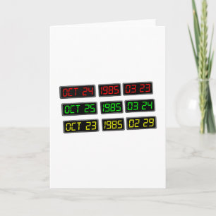 Zurück zum 80er nach Zeitreise Karte