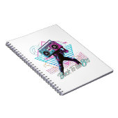 Zurück zum 80er-Notebook in Blau und Rosa Notizblock (Rechte Seite)