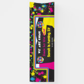 Zurück zum 80er-Party-Banner-Zeichen Banner (Vertikal)