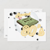 Zurück zum 80er postkarte (Vorne/Hinten)