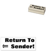 "Zurück zum Absender" + Briefmarke aus Arrow-Kauts Gummistempel (Stempel)