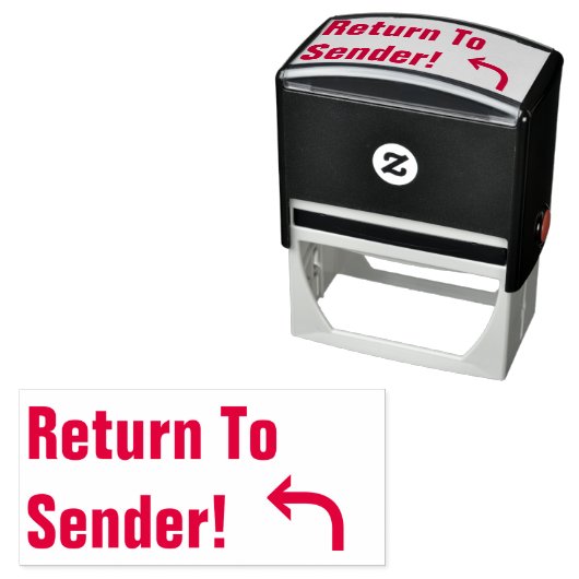 "Zurück zum Absender" + Briefmarke aus Arrow-Kauts Permastempel (Beispiel)